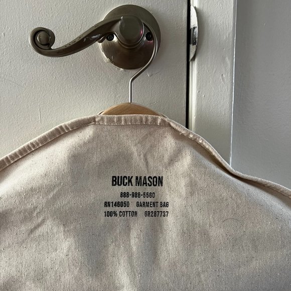 Buck Mason Bruiser Leather Trucker Jacket - Size Medium - Black - Picture 6 of 6